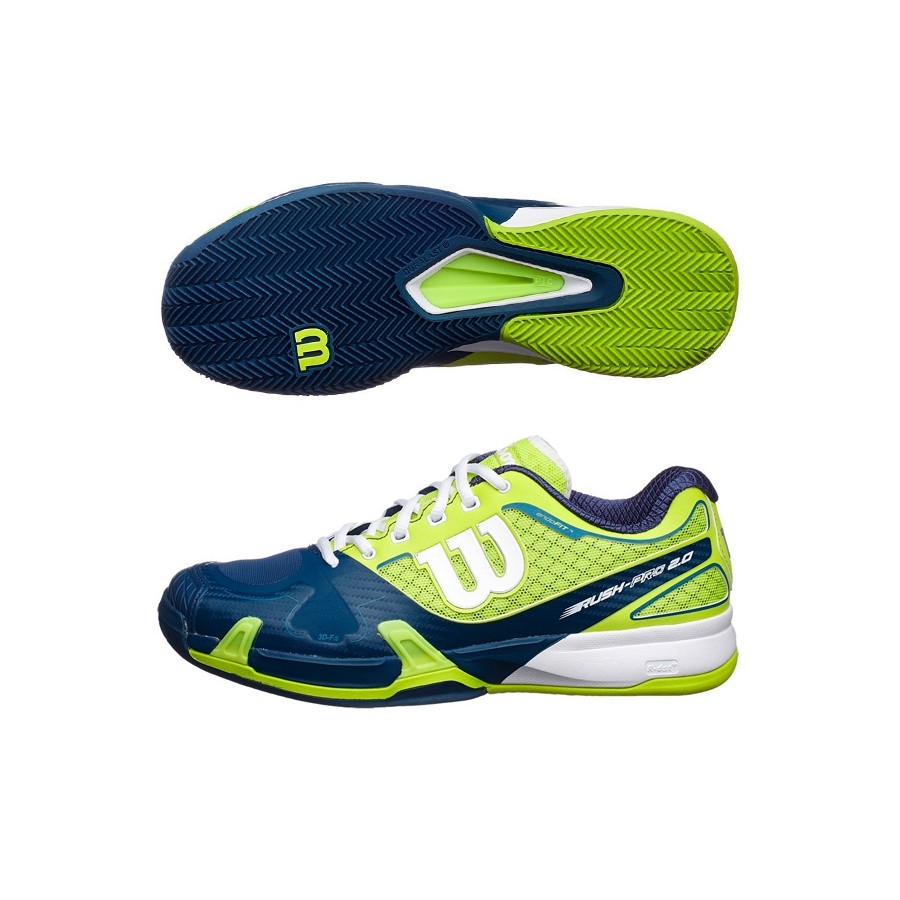 Zapatillas Wilson Rush Pro 2.0 Solar Lima