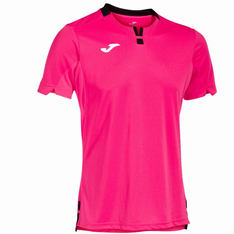 camiseta Joma Ranking rosa flúor negro camiseta Joma Ranking rosa flúor negro