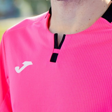 camiseta Joma Ranking rosa flúor negro