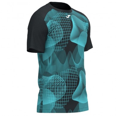 camiseta Joma Challenge negro turquesa