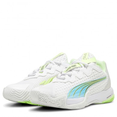 zapatillas Puma Nova Elite white luminous blue 2024