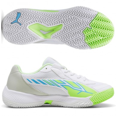 zapatillas Puma Nova Court white luminous blue 2024
