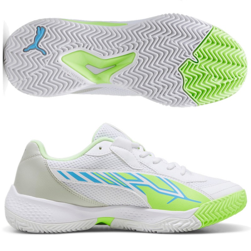 zapatillas Puma Nova Court white luminous blue 2024 zapatillas Puma Nova Court white luminous blue 2024