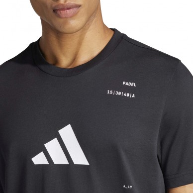 camiseta Adidas M Padel negra
