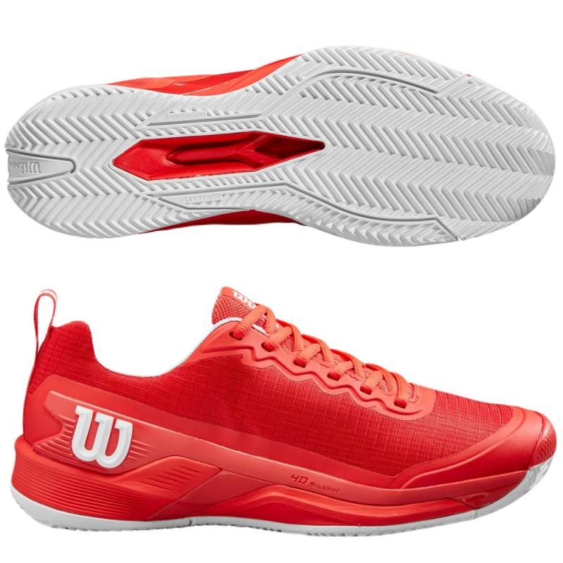 zapatillas Wilson Rush Pro 4.5 Clay red 2024