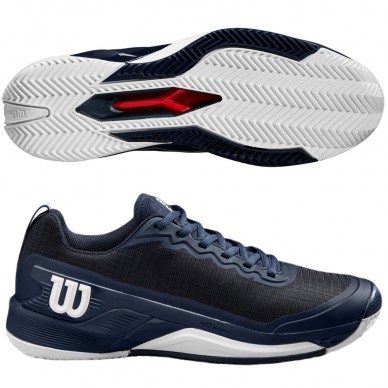 zapatillas Wilson Rush Pro 4.5 Clay navy blue 2024