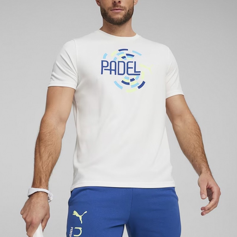 camiseta Puma Individual Graphic blanca