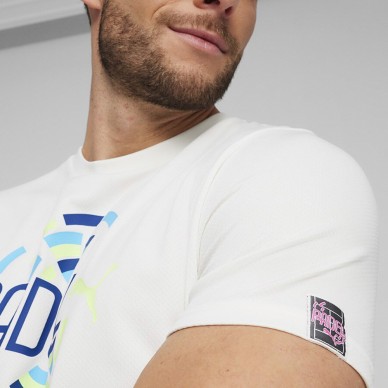 camiseta Puma Individual Graphic blanca
