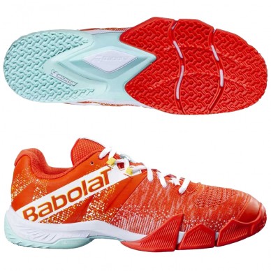 zapatillas Babolat Movea Men tangerine tango white 2024