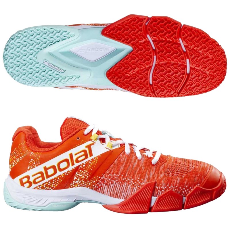 zapatillas Babolat Movea Men tangerine tango white 2024 zapatillas Babolat Movea Men tangerine tango white 2024