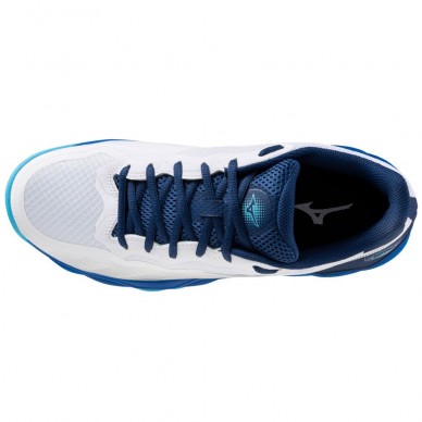 zapatillas Mizuno Wave Enforce Court CC white estate blue 2024
