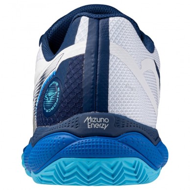 zapatillas Mizuno Wave Enforce Court CC white estate blue 2024