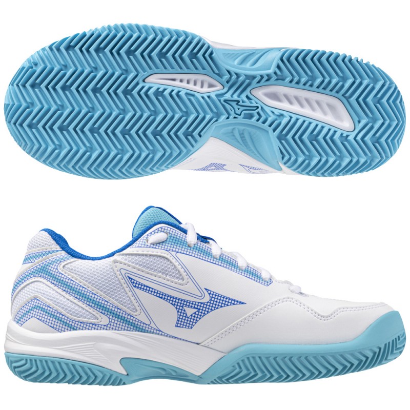 zapatillas Mizuno Break Shot CC Woman white mugen blue 2024