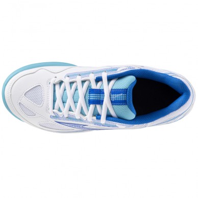 zapatillas Mizuno Break Shot CC Woman white mugen blue 2024