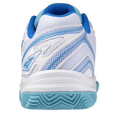 zapatillas Mizuno Break Shot CC Woman white mugen blue 2024