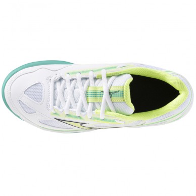 Zapatillas Mizuno Break Shot CC Woman white sunny lime 2024