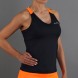 camiseta Endless Diamond negro naranja