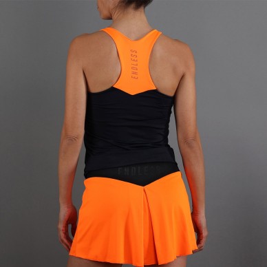 camiseta Endless Diamond negro naranja