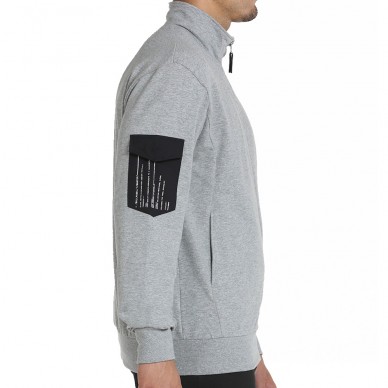 sudadera Bullpadel Beade gris medio vigore