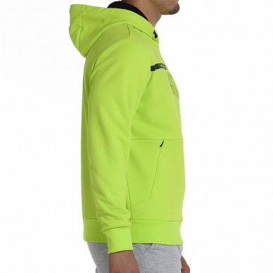 sudadera Bullpadel Baiona verde vibrante