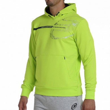 sudadera Bullpadel Baiona verde vibrante