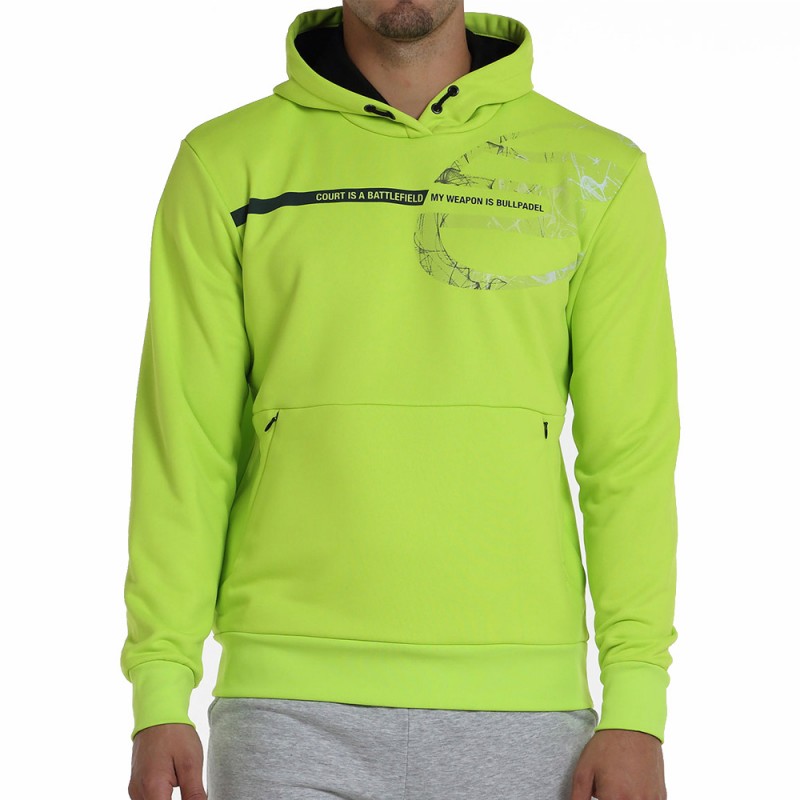 sudadera Bullpadel Baiona verde vibrante sudadera Bullpadel Baiona verde vibrante