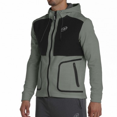 sudadera Bullpadel Belel kaki bicolor