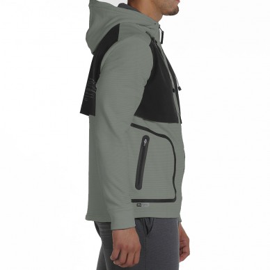 sudadera Bullpadel Belel kaki bicolor