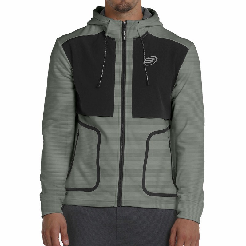 sudadera Bullpadel Belel kaki bicolor