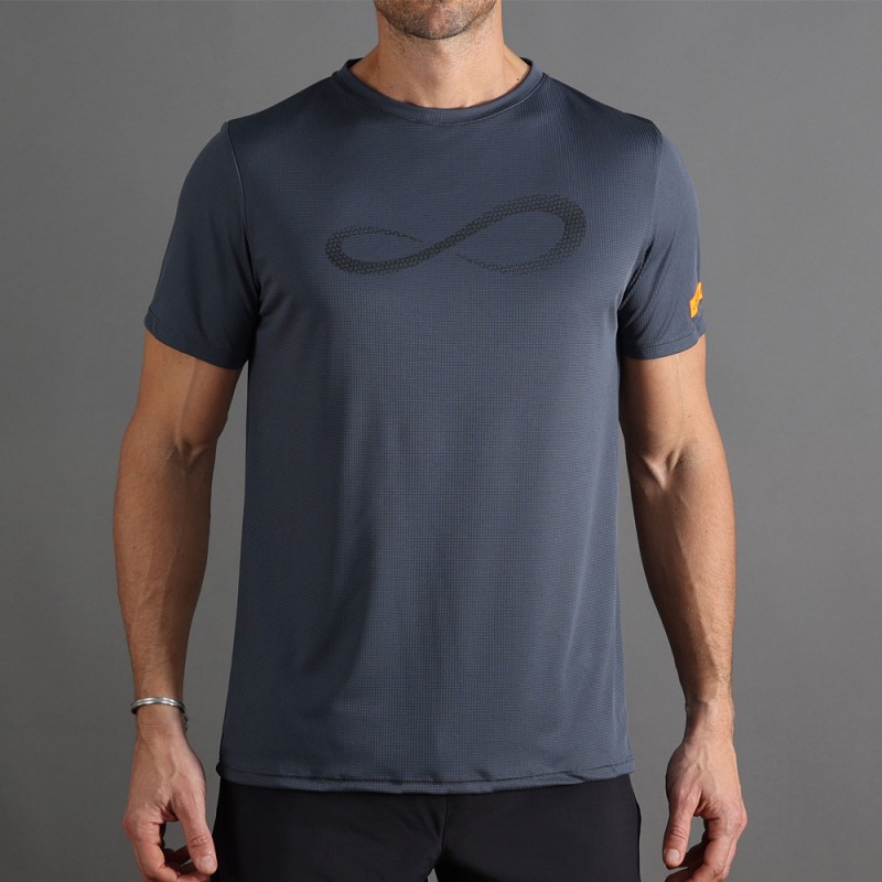 camiseta Endless Unlimited Diamond II titanio naranja