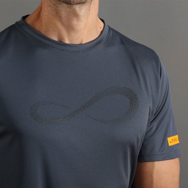 camiseta Endless Unlimited Diamond II titanio naranja