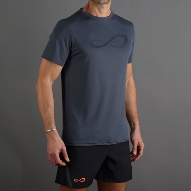 camiseta Endless Unlimited Diamond II titanio naranja
