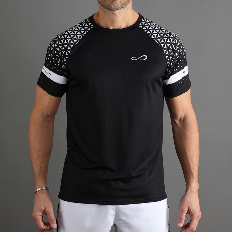 camiseta Endless Feisty Geo negro blanco