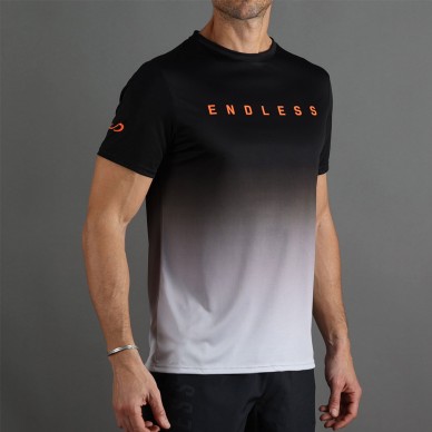 camiseta Endless Ace Degrade negro gris