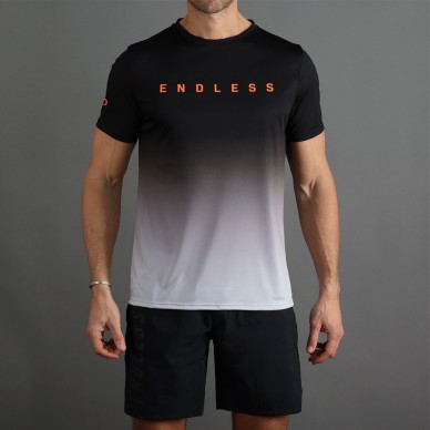 camiseta Endless Ace Degrade negro gris