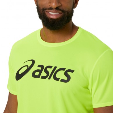 camiseta Asics Core Top performance amarillo flúor