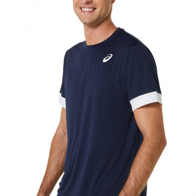 camiseta Asics Court SS Top azul oscuro