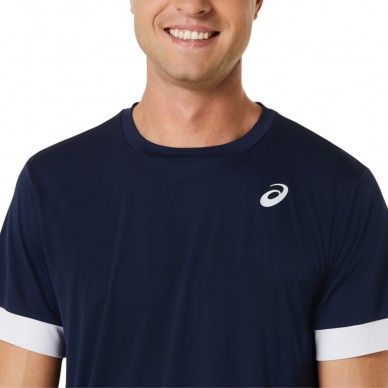 camiseta Asics Court SS Top azul oscuro
