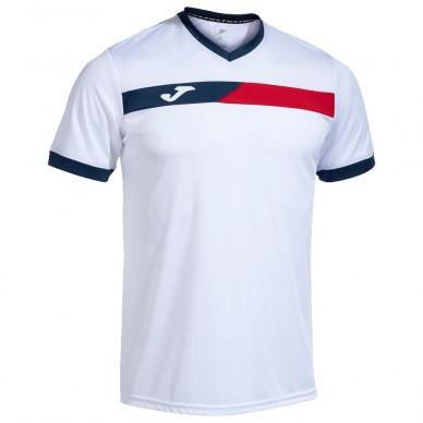 camiseta Joma Court blanco rojo