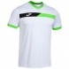 camiseta Joma Court blanco verde fluor