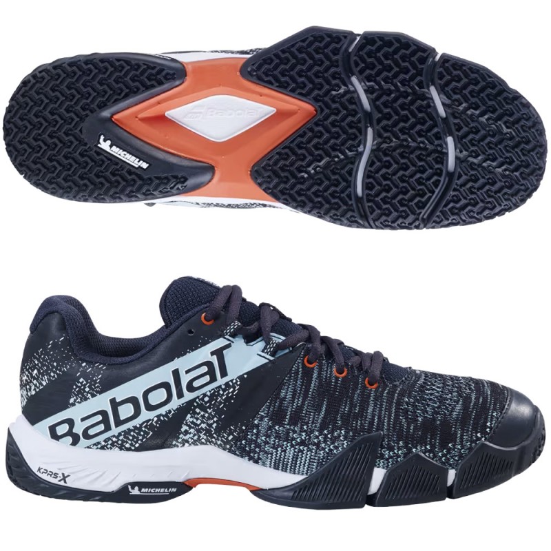 zapatillas Babolat Movea Men black light blue 2024 zapatillas Babolat Movea Men black light blue 2024