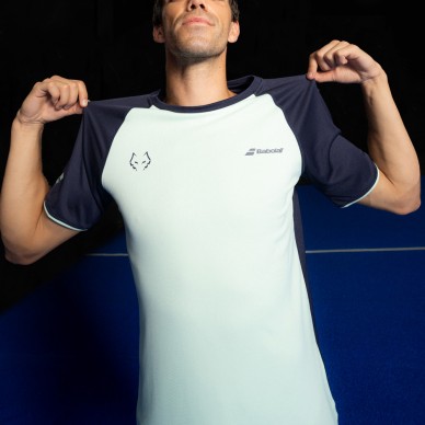 camiseta Babolat Crew Neck Tee Lebron azul