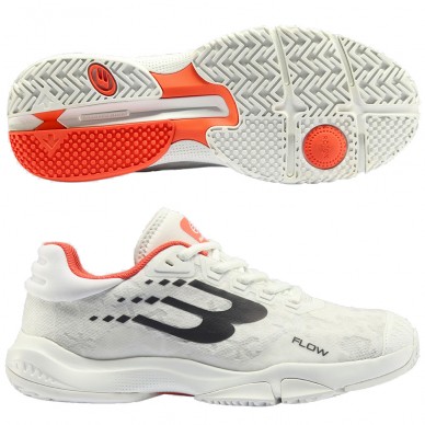 zapatillas Bullpadel Flow 24I white orange 2024