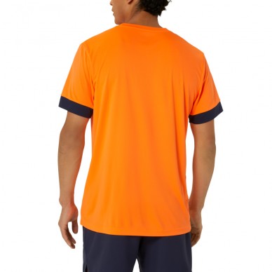 camiseta Asics Men Court SS Top naranja