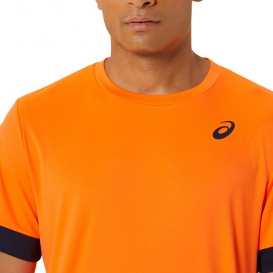 camiseta Asics Men Court SS Top naranja