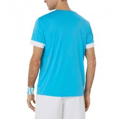 camiseta Asics Men Court SS Top azul