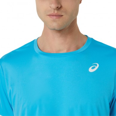 camiseta Asics Men Court SS Top azul