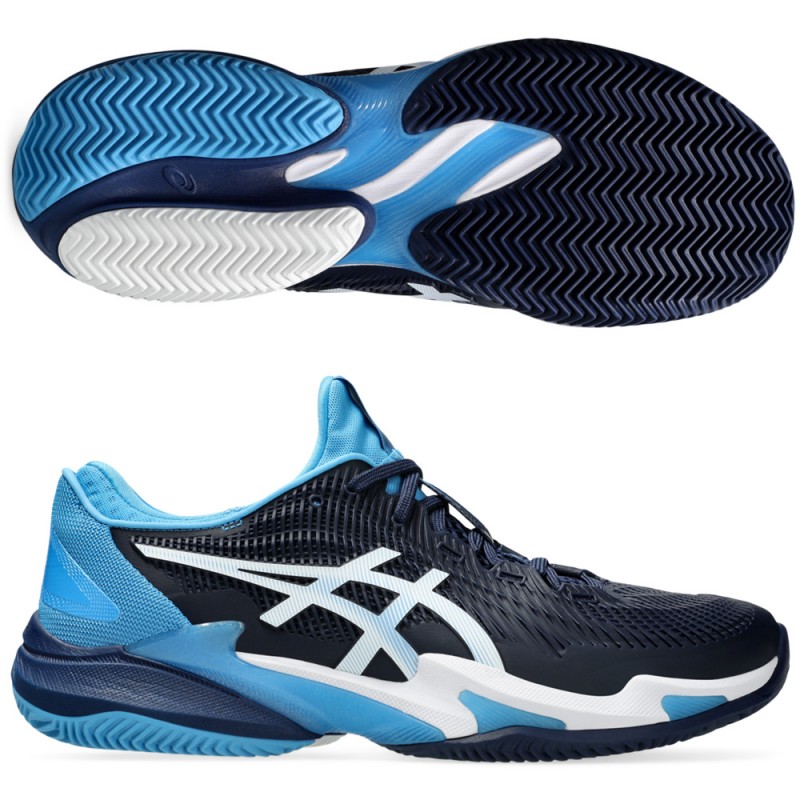 Zapatillas Asics Court FF 3 Novak Clay blue white 2024 Zapatillas Asics Court FF 3 Novak Clay blue white 2024