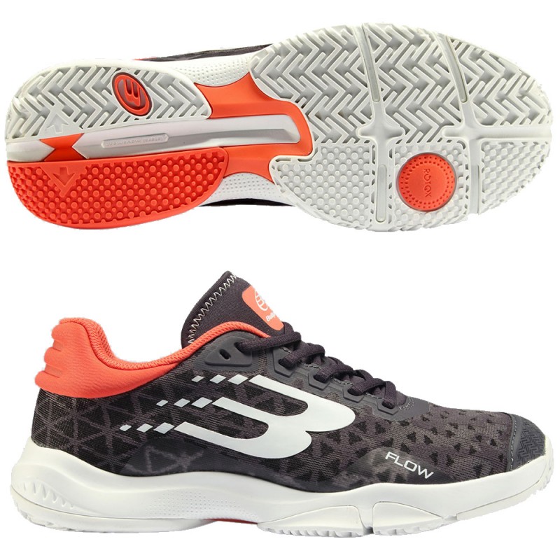 zapatillas Bullpadel Flow 24I dark grey orange 2024