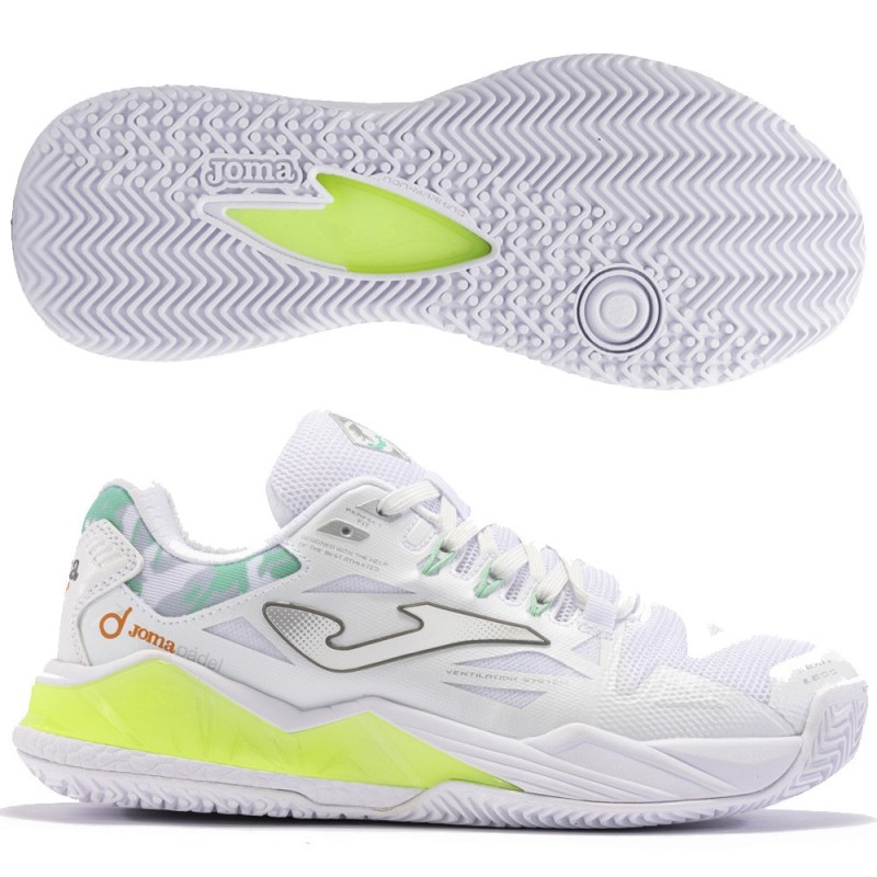 zapatillas Joma Spin Lady 2402 white green 2024 zapatillas Joma Spin Lady 2402 white green 2024